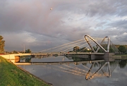 Lazarevsky Bridge across the Small Nevka River in St. Petersburg